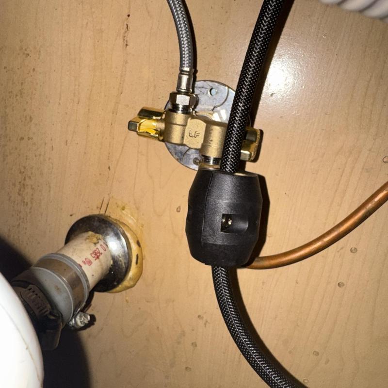 Kitchen faucet dual quarter turn shut off valve installation