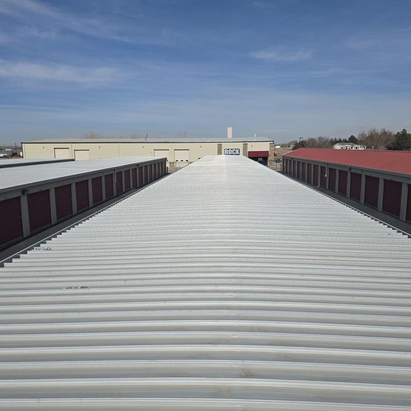 Metal storage unit roofs with silicone coating estimate