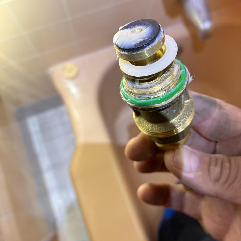 Price Pfister shower diverter stem held in hand