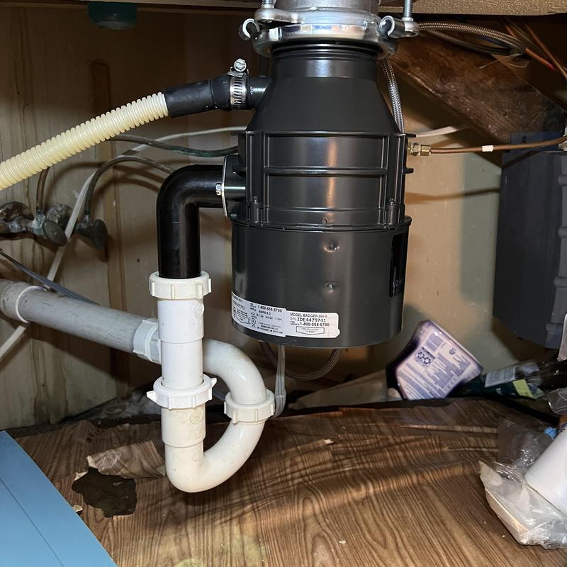 InSinkErator Badger 5 garbage disposal under sink installation