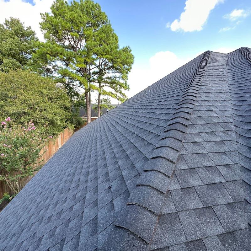 GAF HTZ Timberline Charcoal roof with Z-Ridge installation GAF HTZ Timberline Charcoal roof with Z-Ridge installation