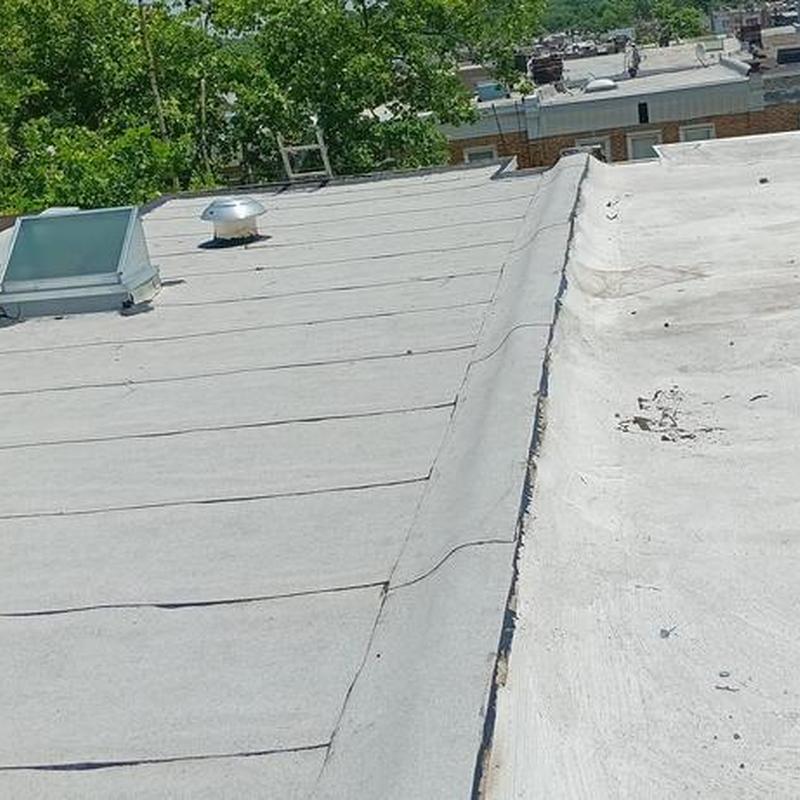 Firestone Modified Bitumen flat roof system installation Firestone Modified Bitumen flat roof system installation