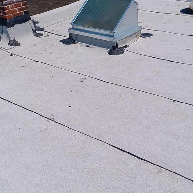 Firestone Modified Bitumen flat roof with vent Firestone Modified Bitumen flat roof with vent