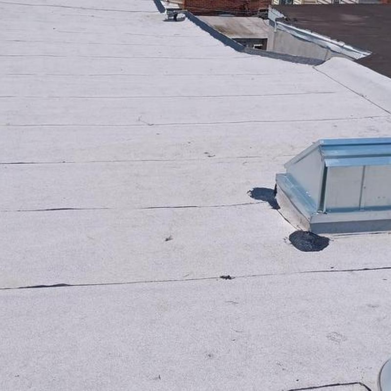 Firestone Modified Bitumen flat roof with vent detail Firestone Modified Bitumen flat roof with vent detail