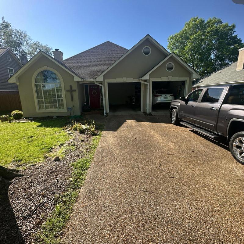 Roof shingles and ventilation inspection on suburban home