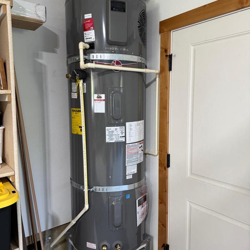 Rheem 80 gallon heat pump water heater installation