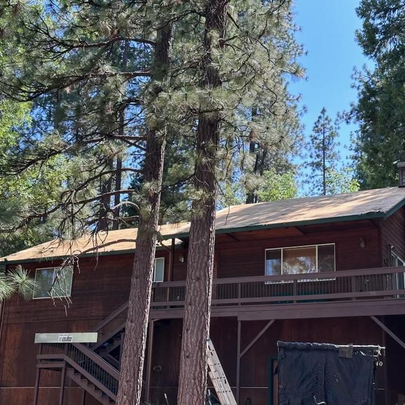 Asphalt GAF lifetime roof on cabin in Arnold, CA