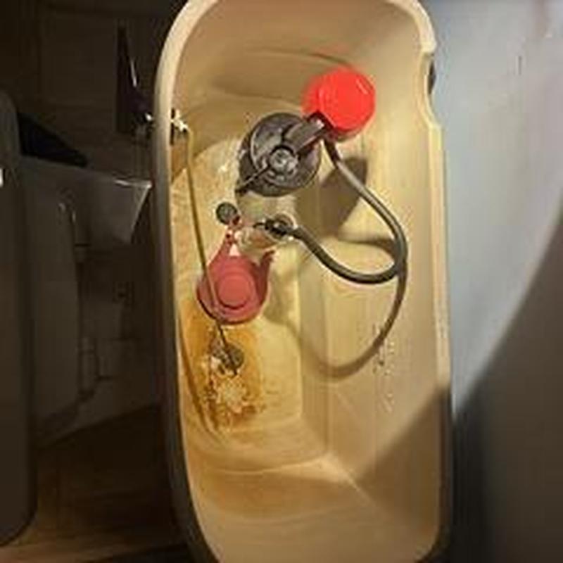 Toilet tank fill valve and flapper assembly replacement