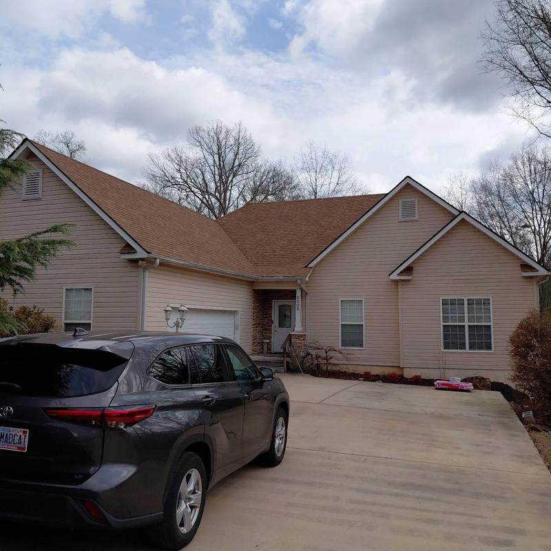 Owen's Corning Duration roof with desert tan shingles Owen's Corning Duration roof with desert tan shingles