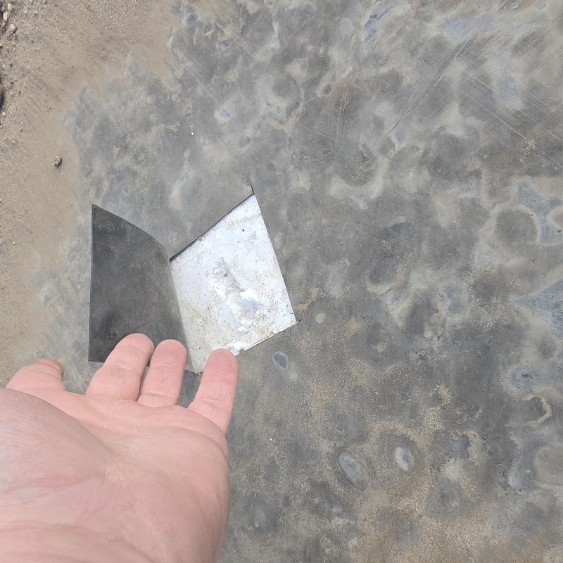 EPDM roofing membrane peeling at corner seam EPDM roofing membrane peeling at corner seam