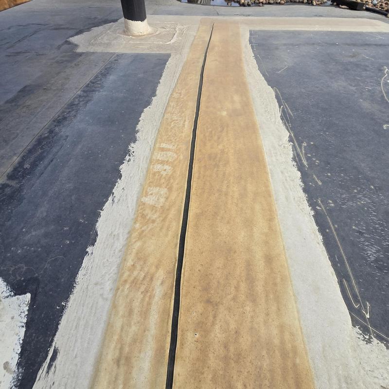 EPDM roof seam peeling on flat ballasted roof EPDM roof seam peeling on flat ballasted roof