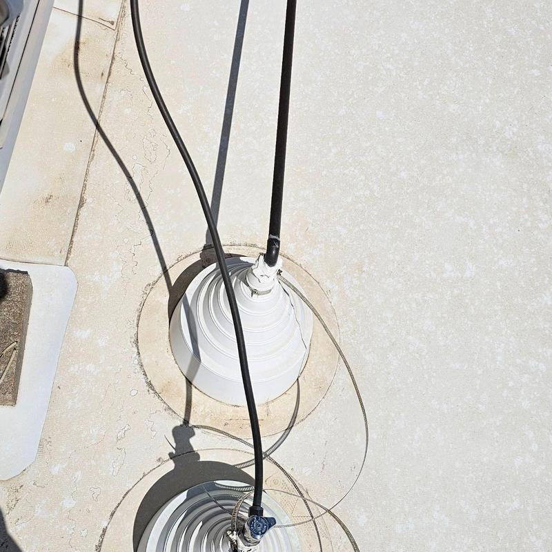 TPO flat roof pipe flashing and seals inspection TPO flat roof pipe flashing and seals inspection