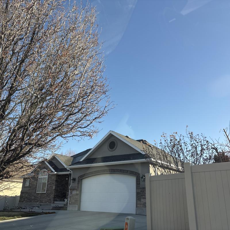 Asphalt shingle roof on residential home in West Valley City Asphalt shingle roof on residential home in West Valley City