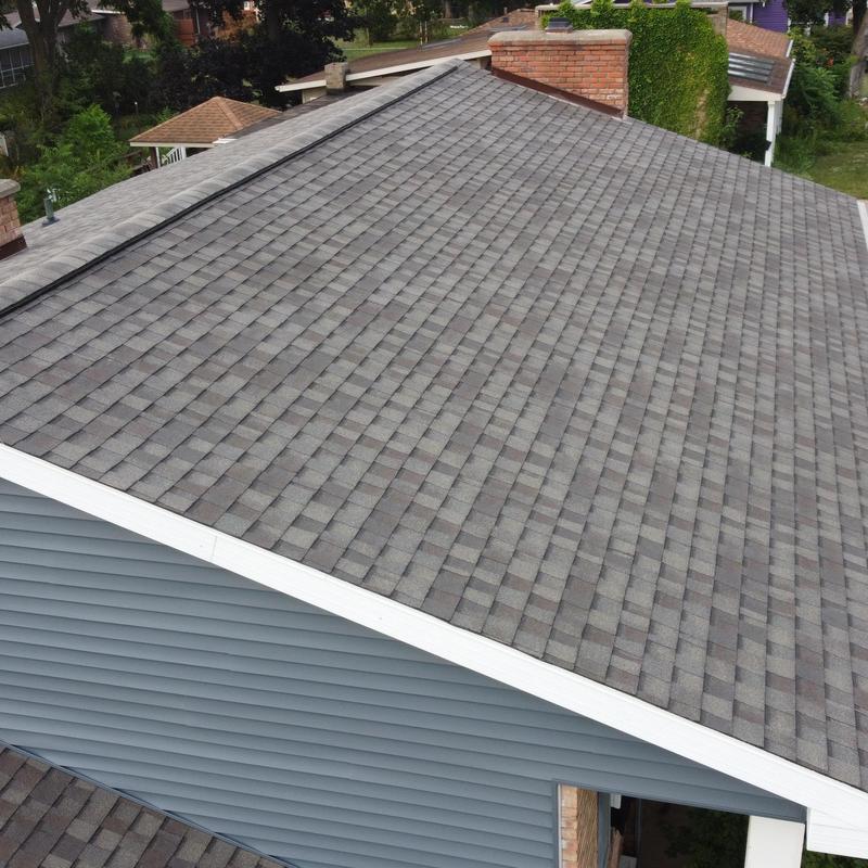 CertainTeed Landmark shingle roof in Weathered Wood color CertainTeed Landmark shingle roof in Weathered Wood color