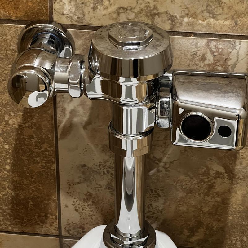 Toilet flush valve with new angle stop installation