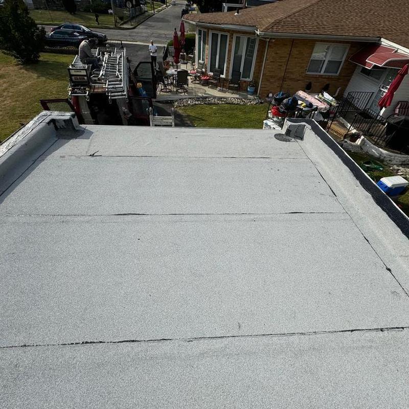 Firestone Modified Bitumen flat roof installation Firestone Modified Bitumen flat roof installation