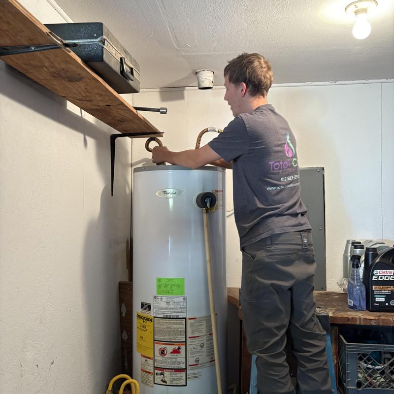 50 gallon gas water heater installation in garage