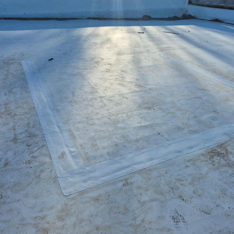60 MIL VERSICO TPO roof patch with ISO insulation