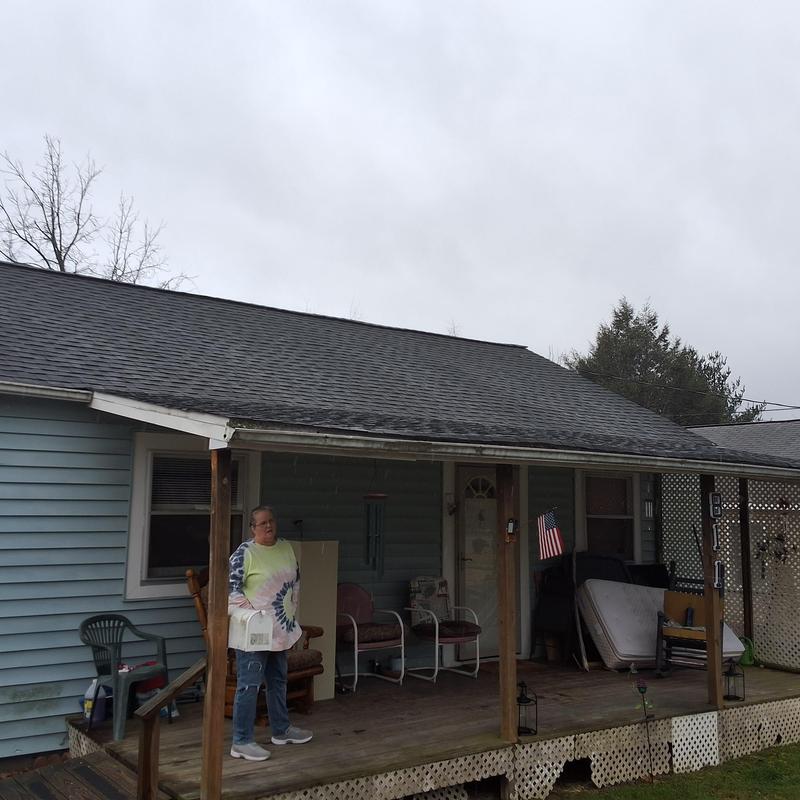 Asphalt shingle roof with front porch in Johnson City