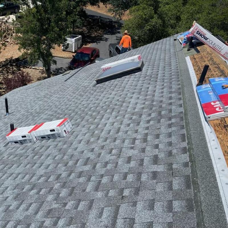 Gaf lifetime asphalt roof installation in Sonora