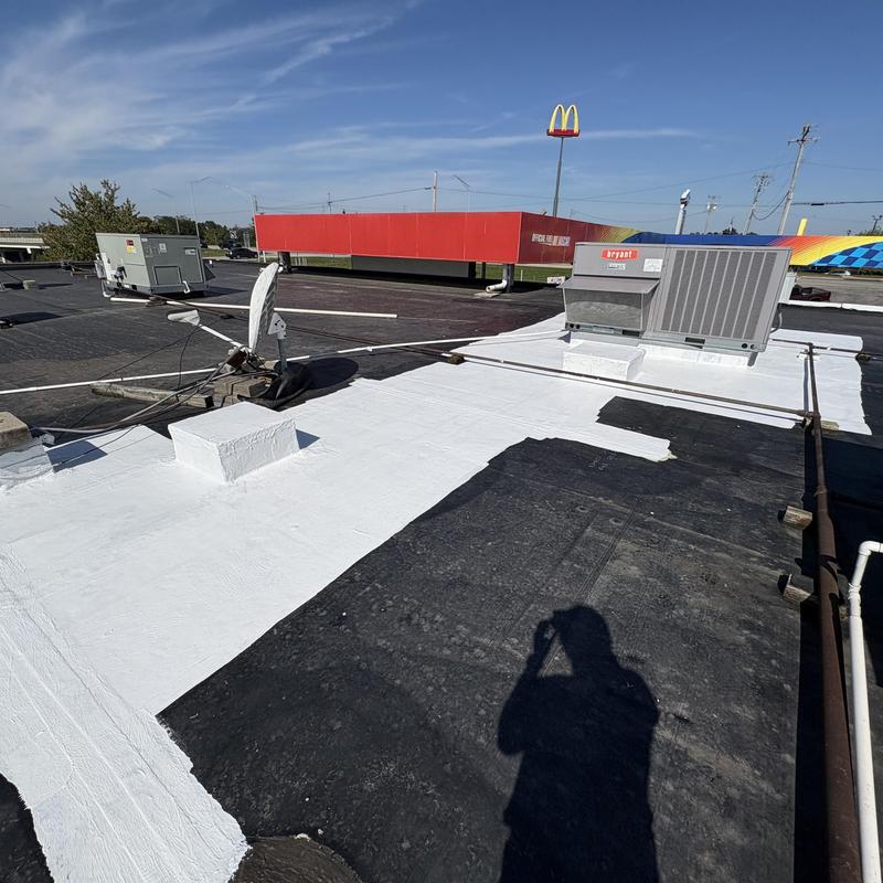 RAPID ROOF III coated commercial roof sections