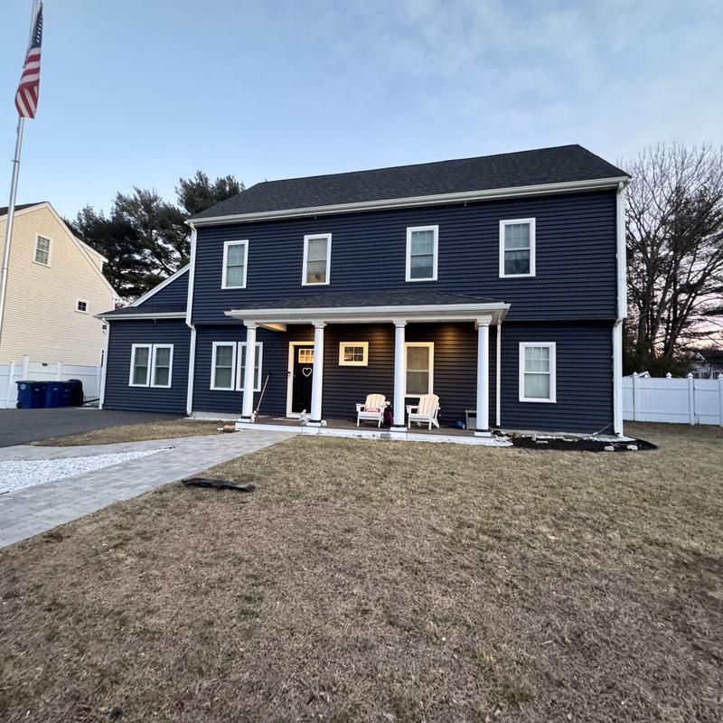 Hardwood floor replacement with new insulation and drywall