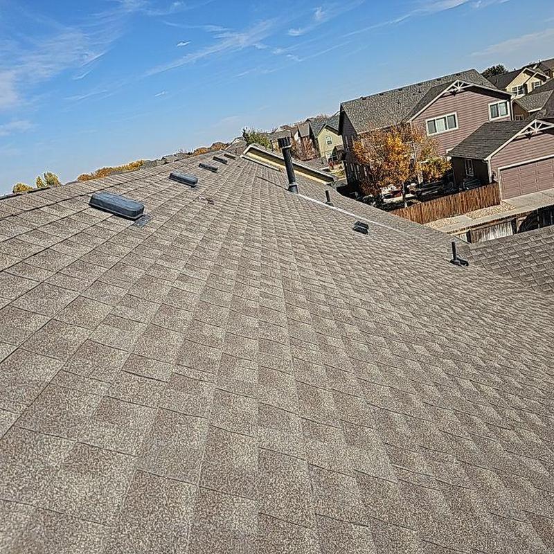 Asphalt shingle roof with resealed pipe jacks and collars Asphalt shingle roof with resealed pipe jacks and collars