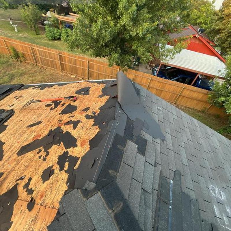 GAF Timberline HDZ charcoal roof replacement in progress