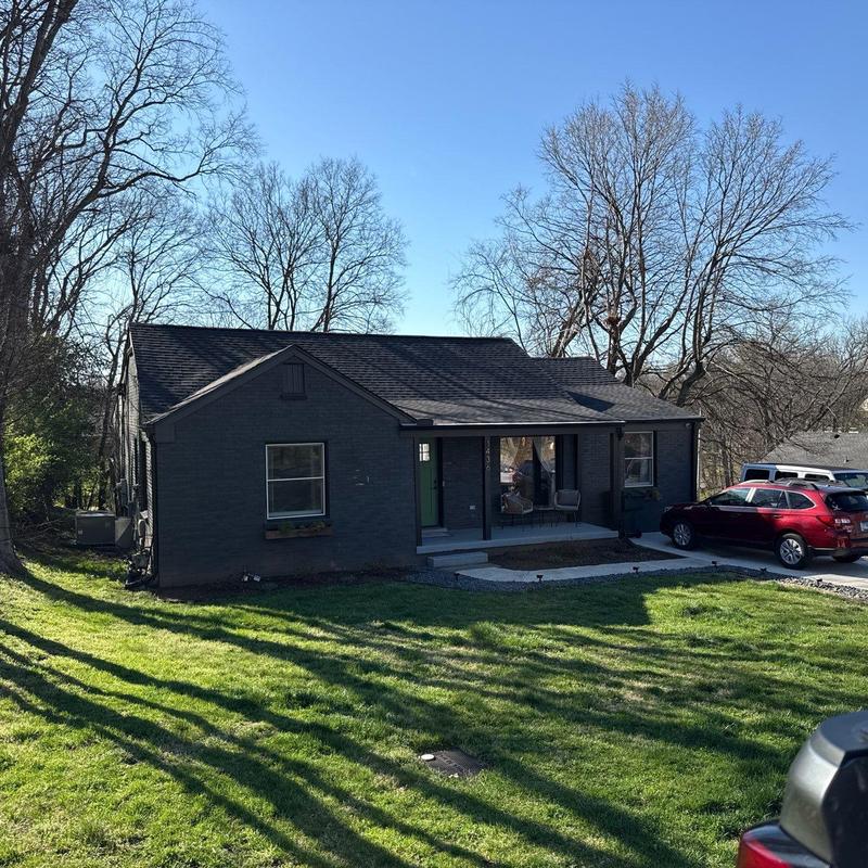 Asphalt shingle roof inspection with hail damage
