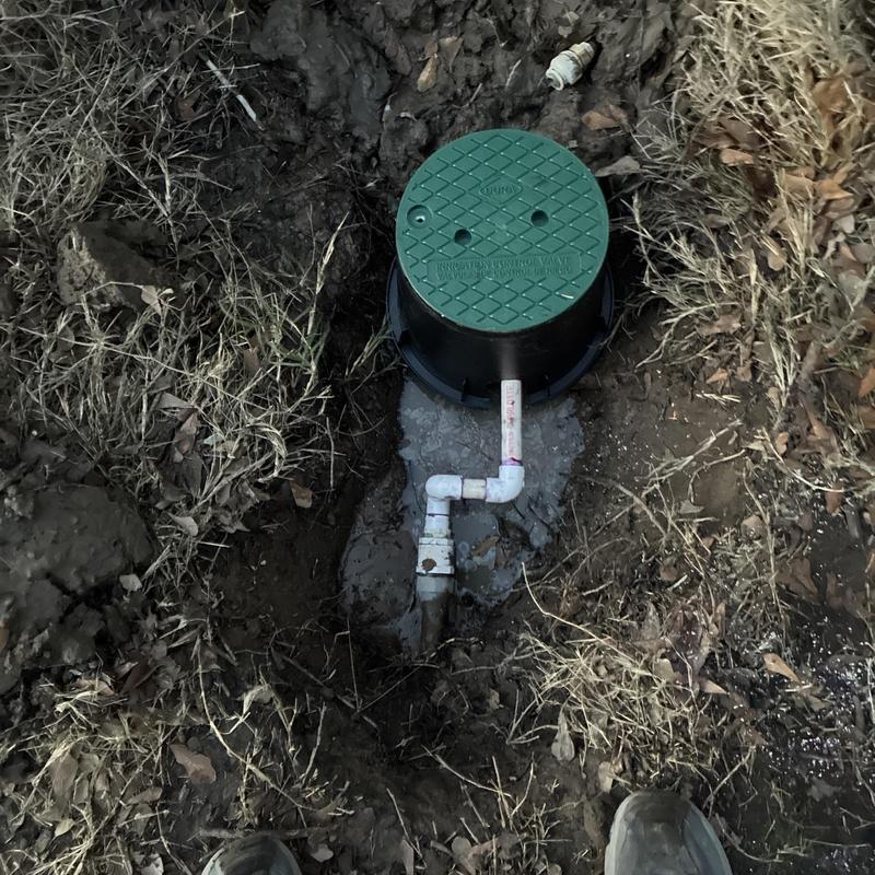 Customer shut off box and underground piping repair