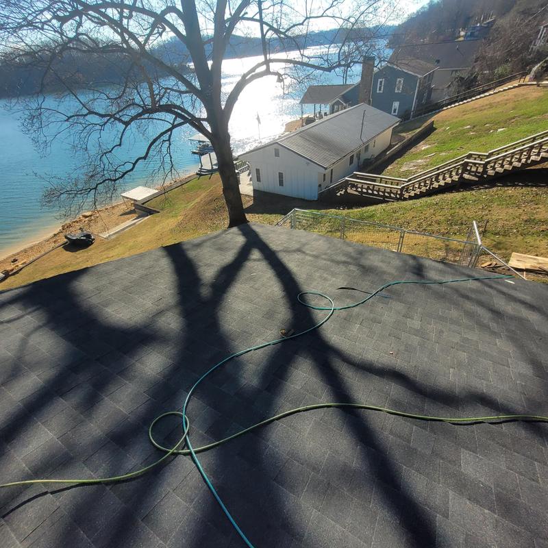 Asphalt shingle roof with lakefront view in Blountville, TN