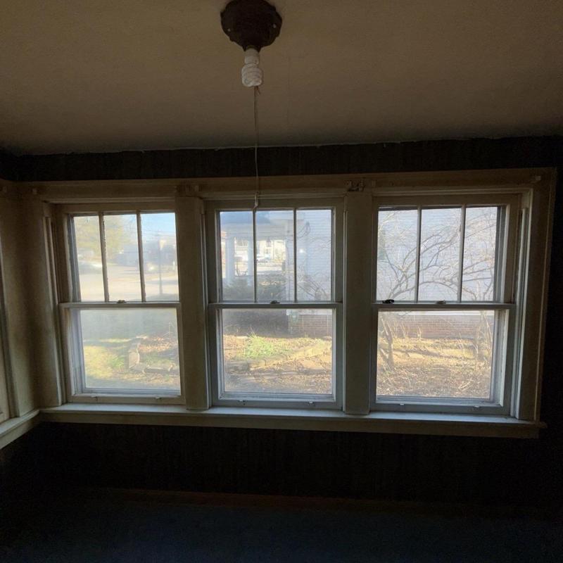 Double-hung window set interior view, Canal Winchester OH