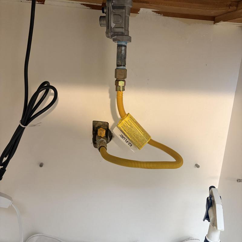 12 gas shut-off valve with flex line installation 12 gas shut-off valve with flex line installation