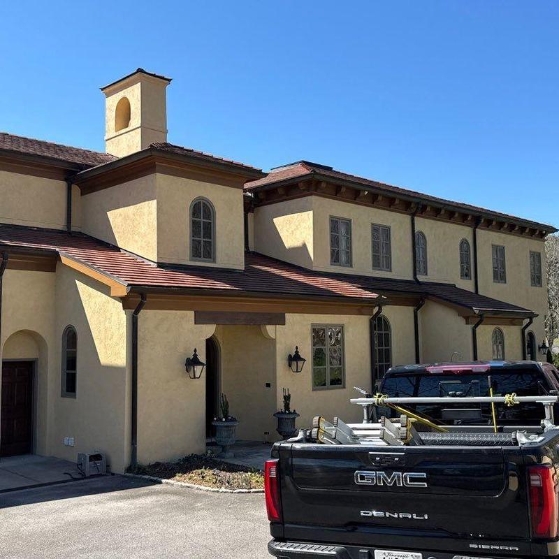 Roof shingles inspection with hail damage evaluation