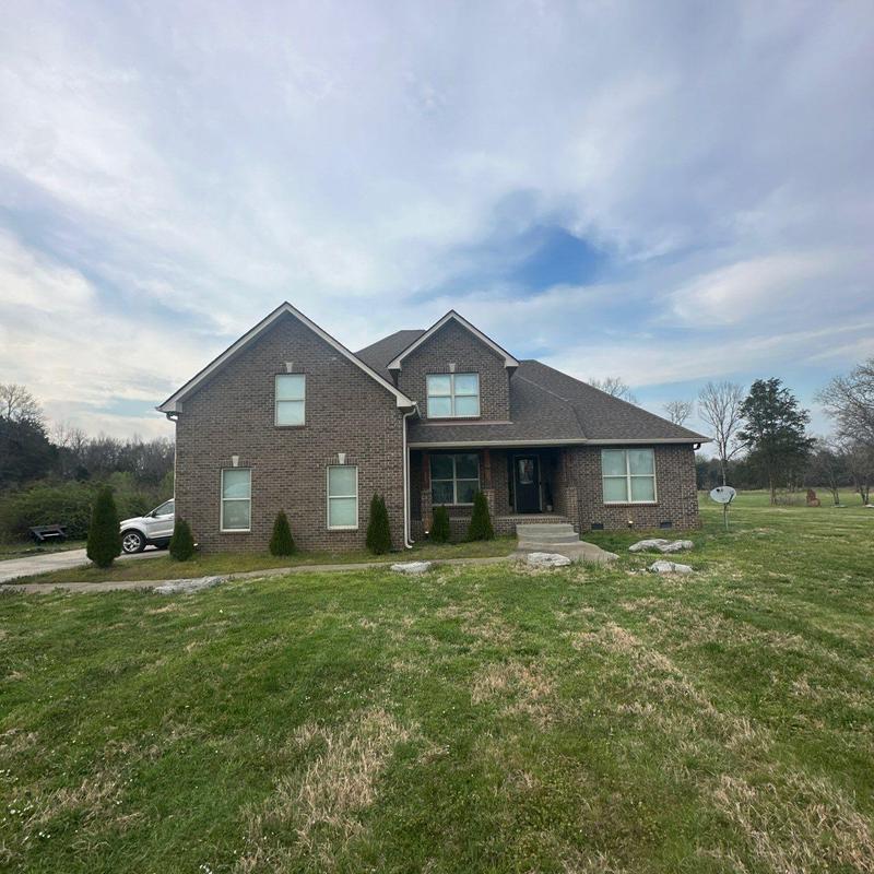 Roof shingles hail damage on residential home