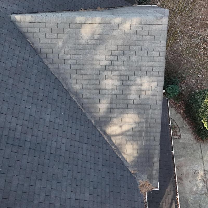 Asphalt shingle roof inspection with no visible leaks