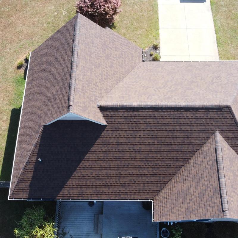 CertainTeed Landmark Burnt Sienna shingle roof installation CertainTeed Landmark Burnt Sienna shingle roof installation