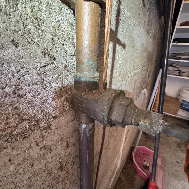 34-inch earthquake gas shut-off valve installation