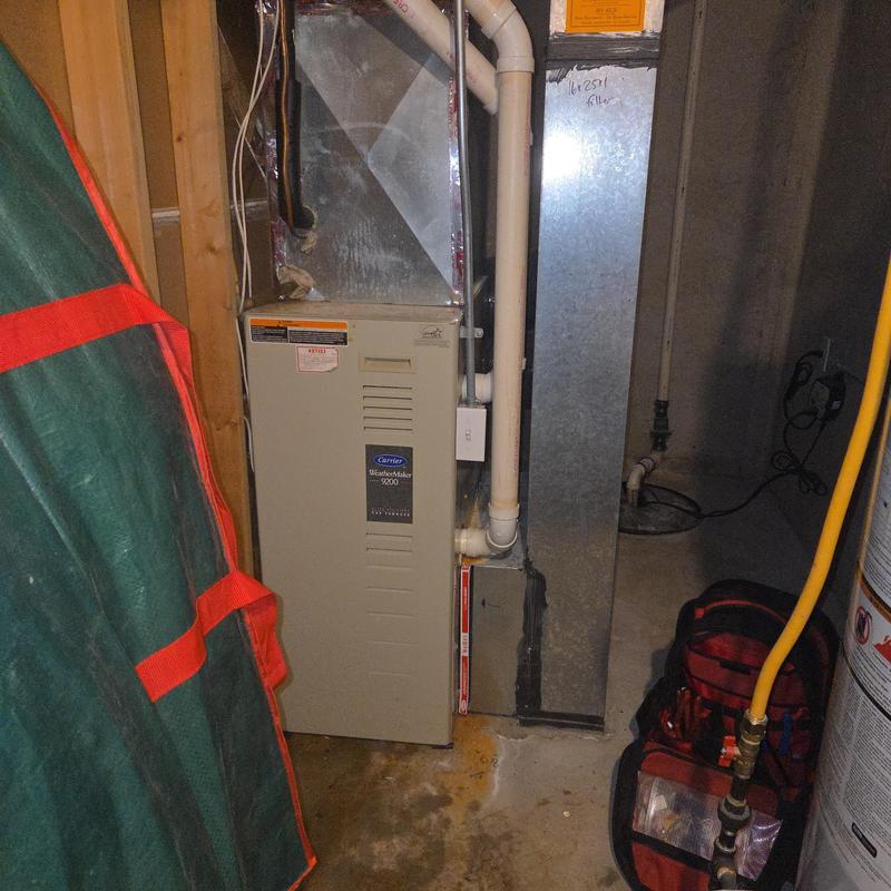 Carrier furnace hot surface igniter installation in basement Carrier furnace hot surface igniter installation in basement