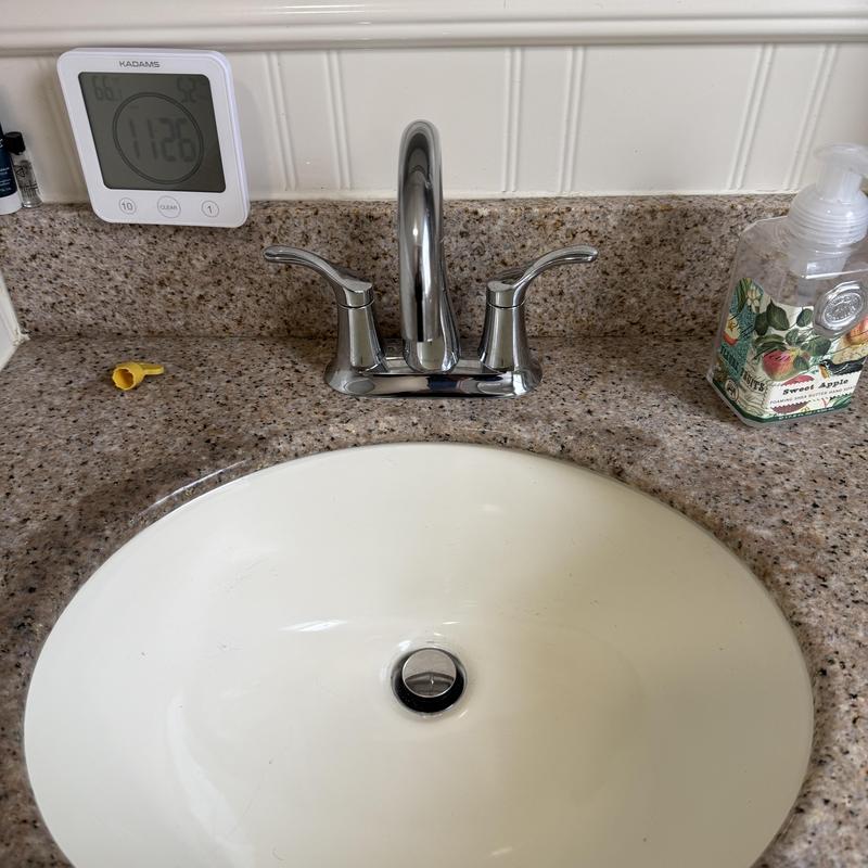 Sink faucet and bathroom sink with granite countertop Sink faucet and bathroom sink with granite countertop