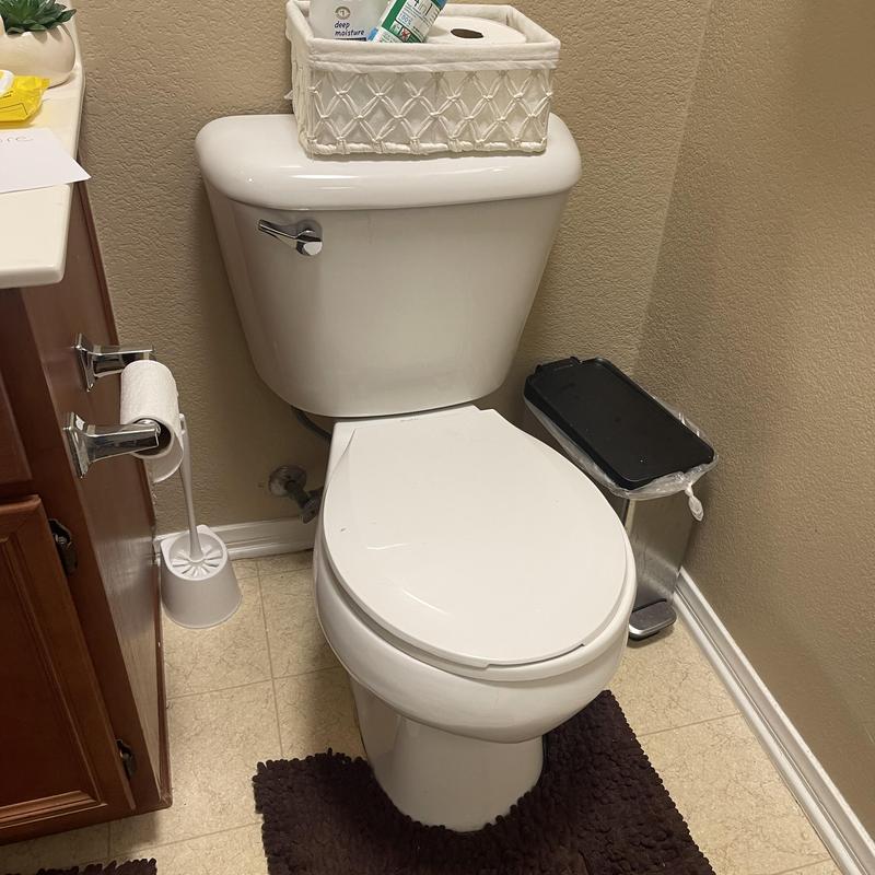 Toilet tank handle replacement with flushing test