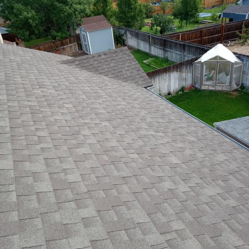 Shingle roof hail inspection with no damage visible Shingle roof hail inspection with no damage visible