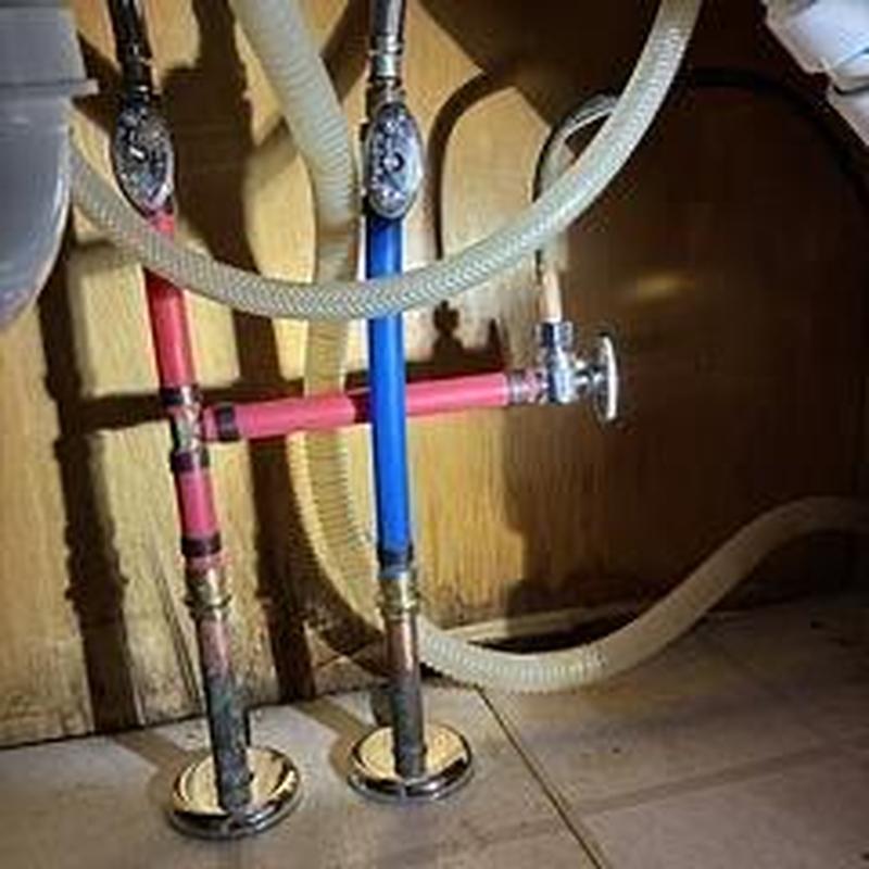 Kitchen sink hot and cold shut off valves replacement