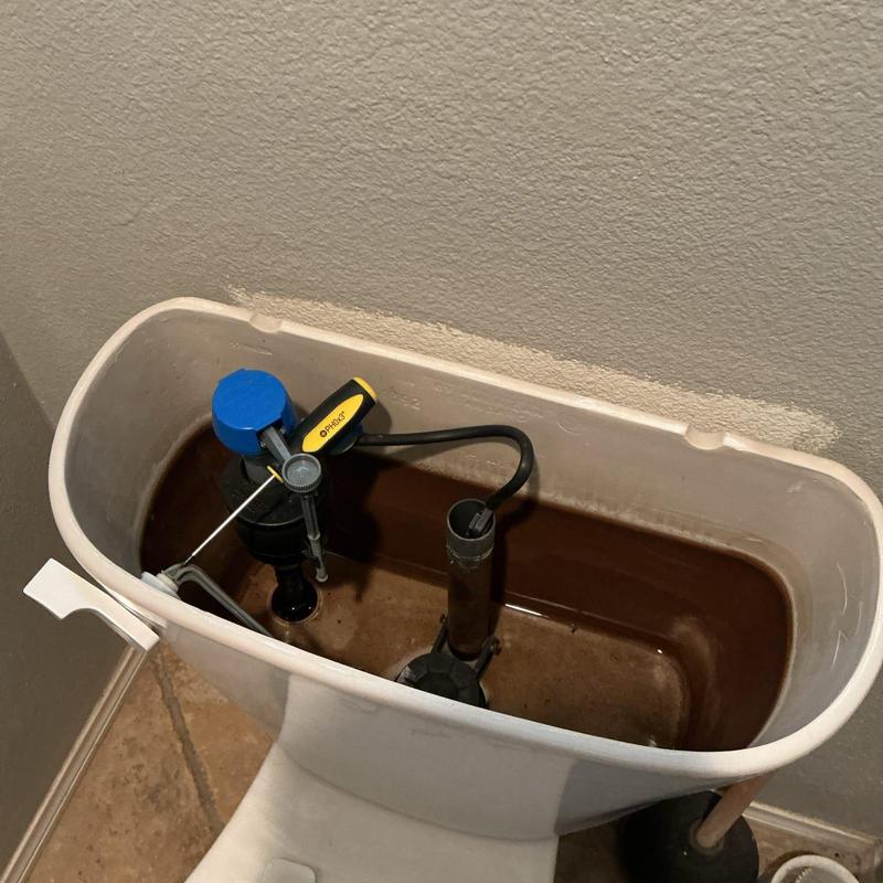 Toilet tank fill valve installation and valve inspection