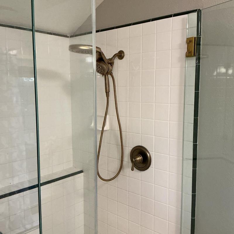 Moen POSITEMP shower valve with trim installed