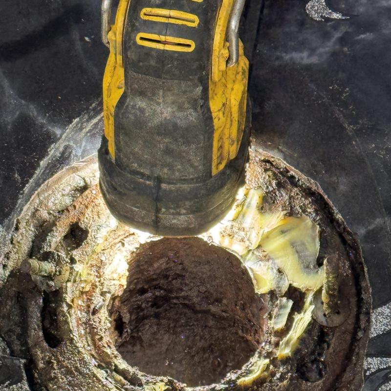 Toilet flange replacement with sealant and tools