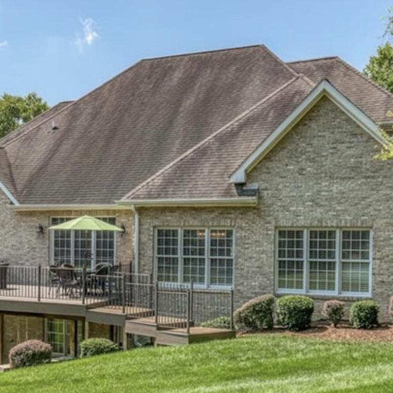 Coastal Granite shingles on residential roof exterior