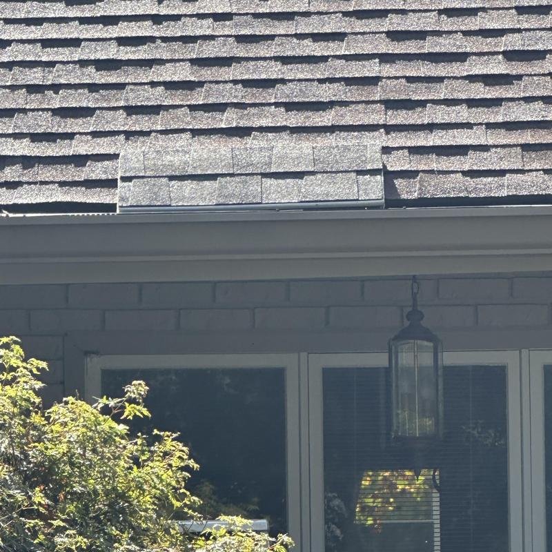 Weathered Shadow roof shingles installation detail