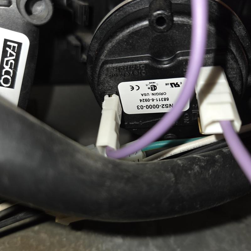 Pressure switch on Lennox gas furnace with wiring Pressure switch on Lennox gas furnace with wiring