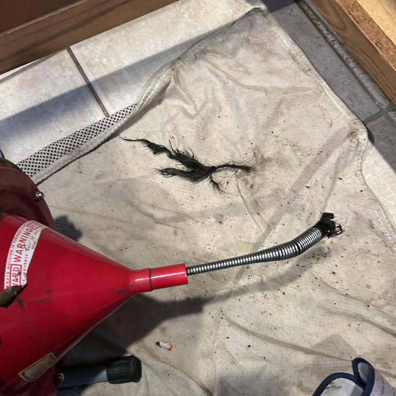 Sink drain clog removal with hair and soap buildup tool